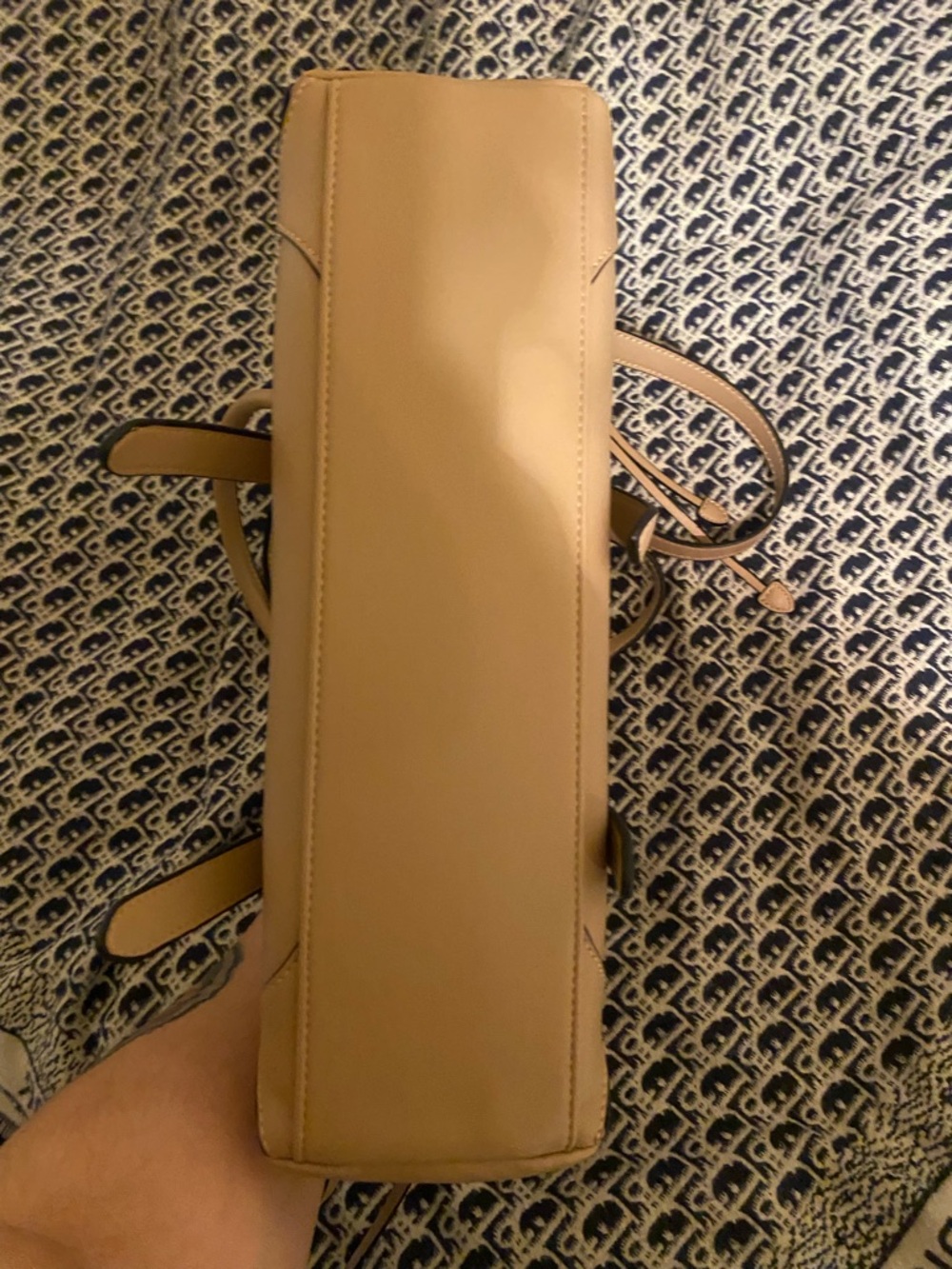Prada Beige/Tan Leather Shoulder Bag - Picture 3 of 6